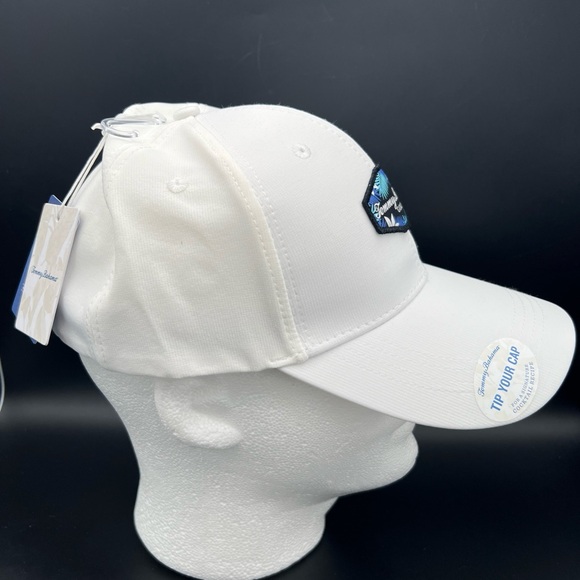Tommy Bahama Golf White Baseball Cap Snapback Hat Blue Floral Patch - Picture 5 of 10
